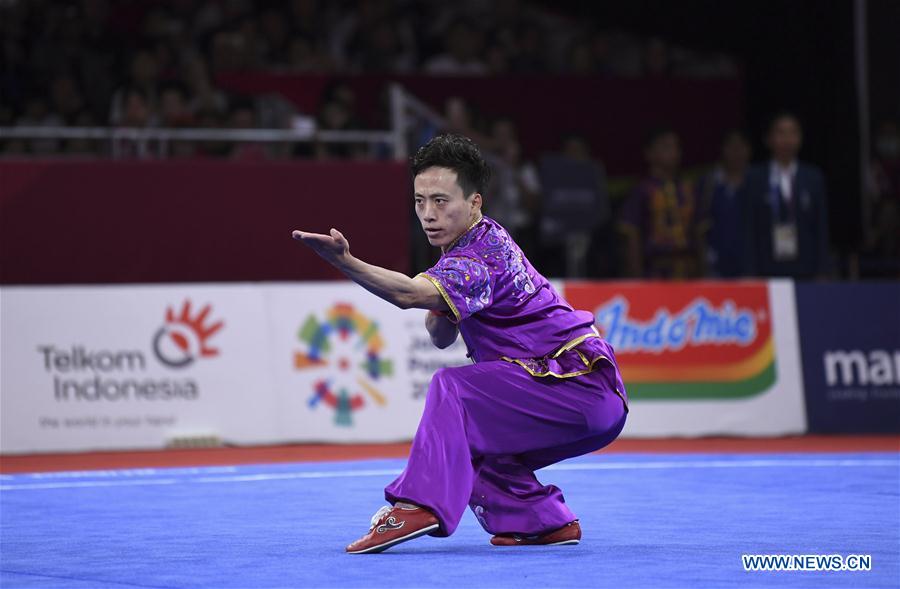 (SP)INDONESIA-JAKARTA-ASIAN GAMES-WUSHU-MEN&rsquo;S CHANGQUAN