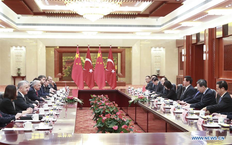 CHINA-BEIJING-LI ZHANSHU-TURKEY-BINALI YILDIRIM-TALKS (CN)