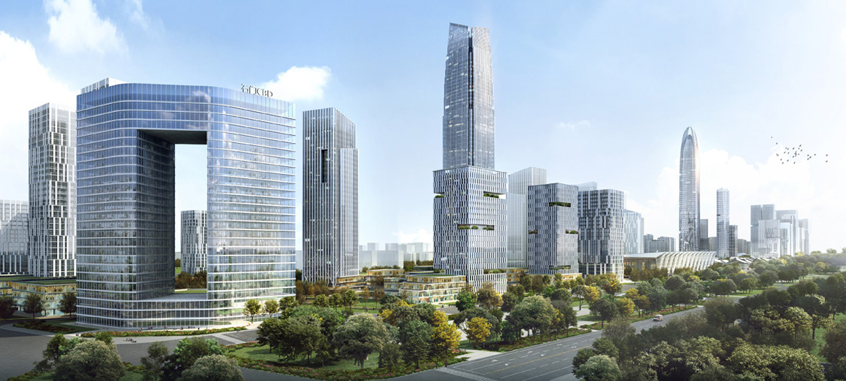 中央商務區金融商務北區將以5A甲級寫字樓聚集為群，南區將建設多功能為一體的綜合城市化辦公區域