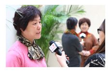 代表委員接受采訪