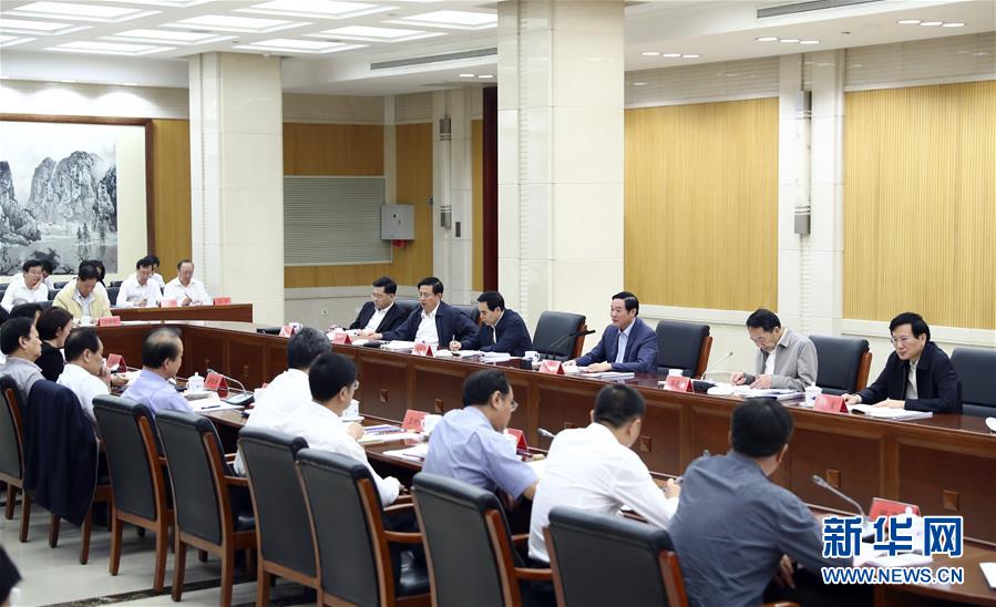 9月21日，中宣部在北京召開中央媒體駐外機構外宣工作座談會。中共中央政治局委員、中央書記處書記、中宣部部長劉奇葆出席座談會并講話。新華社記者 謝環(huán)馳 攝 