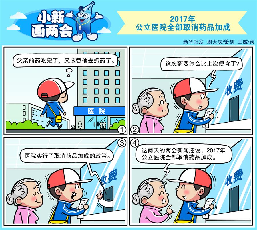（圖表&middot;漫畫）[小新畫兩會]2017年公立醫院全部取消藥品加成