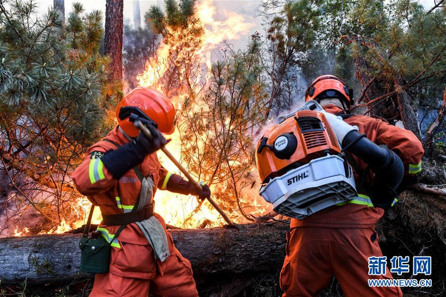 （社會）（5）大興安嶺火災(zāi)：救火隊(duì)員連夜作戰(zhàn)