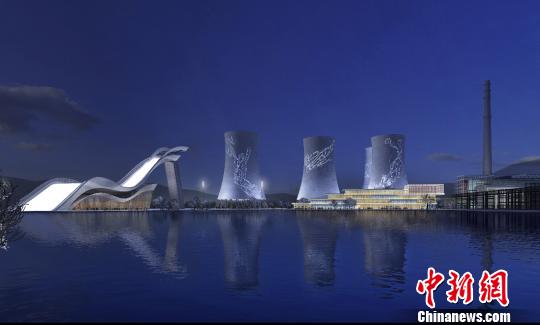 按照規劃,位于首鋼園區內的滑雪大跳臺建成后將成為世界首例永久保留和使用的單板大跳臺場地。圖為單板大跳臺建成后的效果圖。冬奧組委供圖