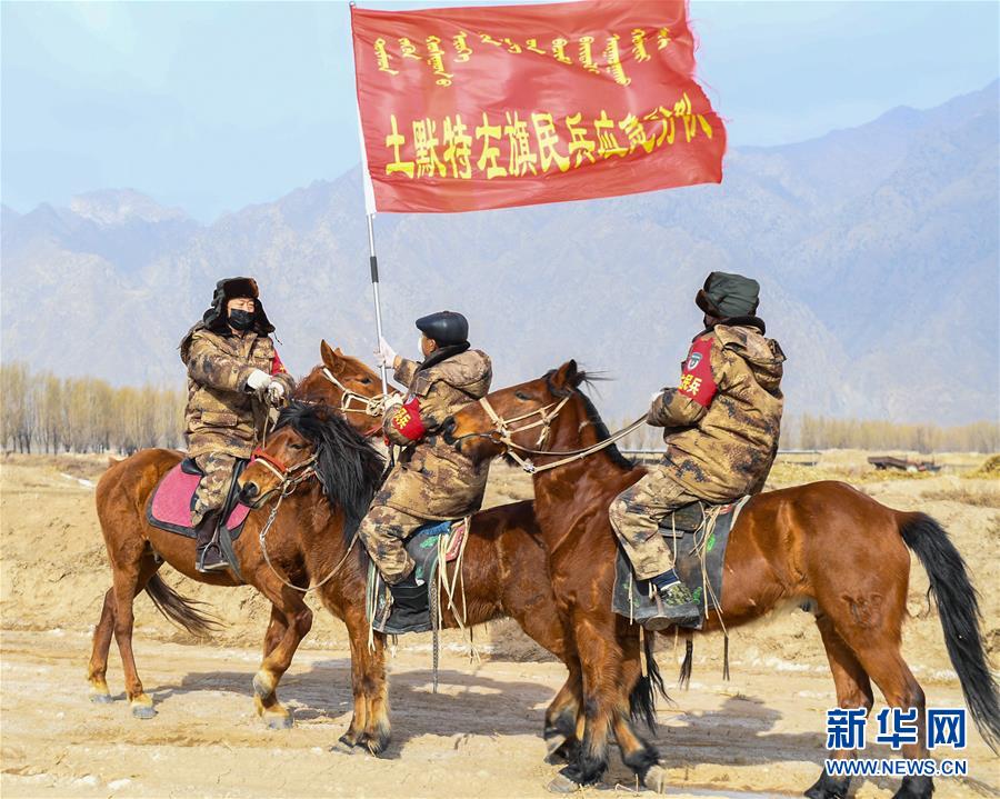 （聚焦疫情防控&middot;圖文互動）（3）行進在鄉間的馬背巡邏隊