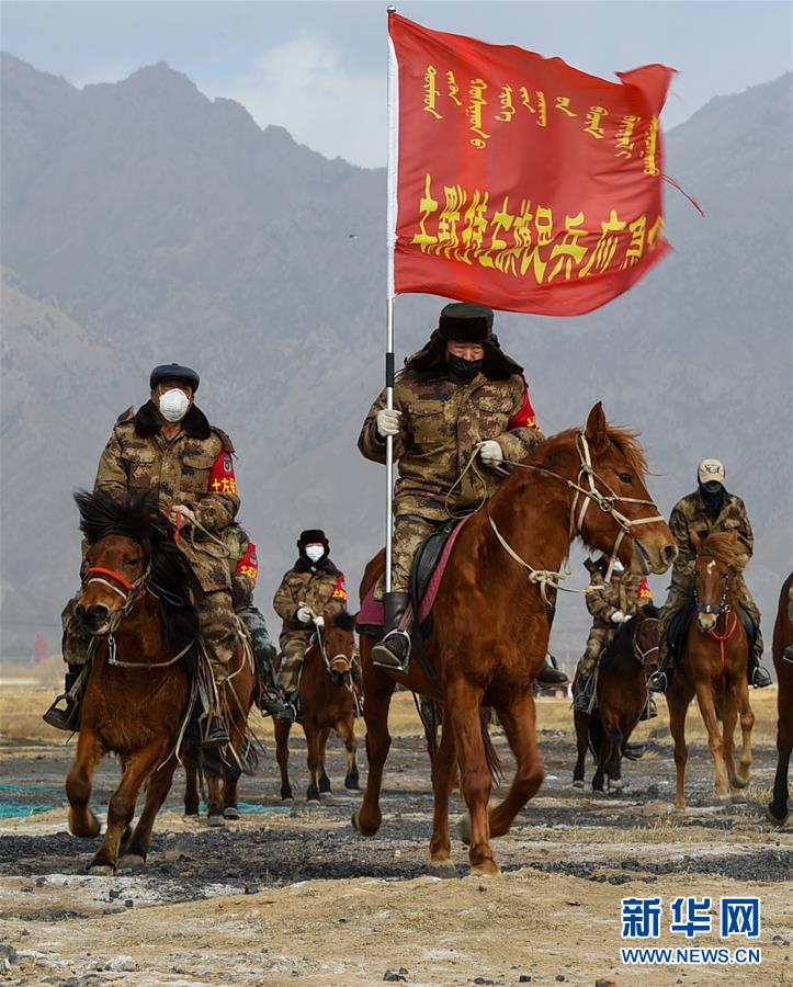 （聚焦疫情防控&middot;圖文互動）（4）行進在鄉間的馬背巡邏隊