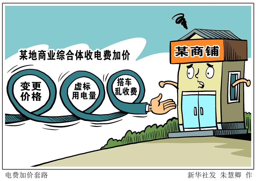 （圖表&middot;漫畫）［新華視點&middot;國務院大督查在行動］電費加價套路