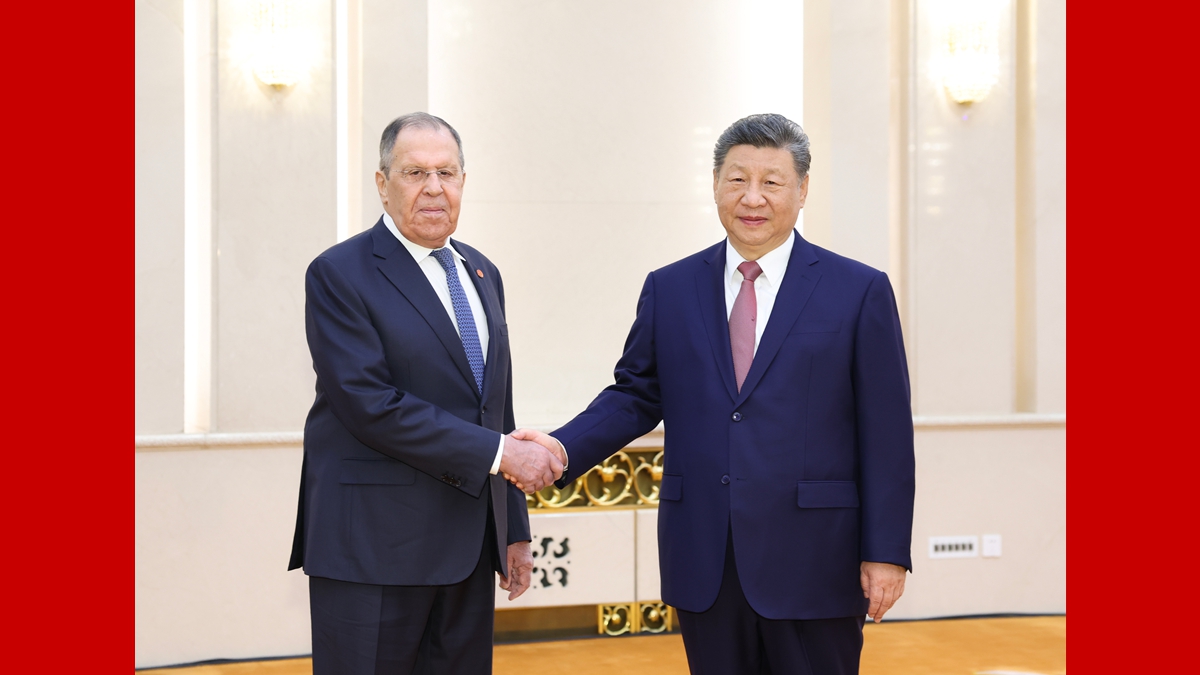 習近平會見俄羅斯外長拉夫羅夫