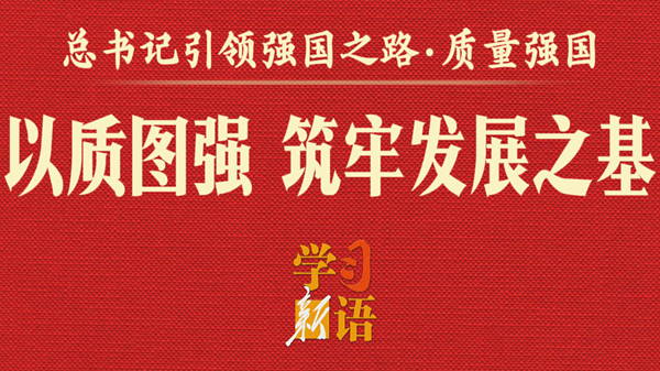 總書記引領強國之路丨以質圖強 筑牢發展之基
