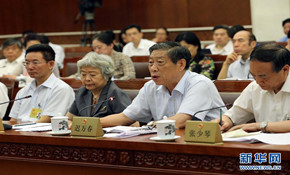 十二屆全國人大常委會第十次會議分組審議現場