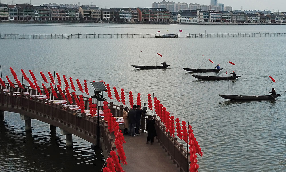 江南鄉村重現&ldquo;萬家漁火&rdquo;鬧元宵習俗