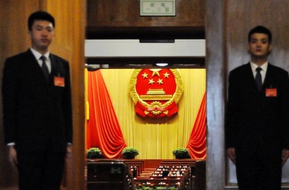 &ldquo;守衛兩會&rdquo;的安保人員