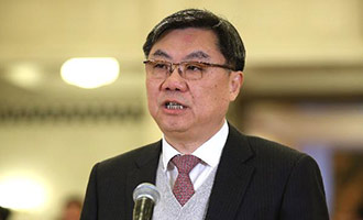 陳虹在&ldquo;代表通道&rdquo;接受采訪