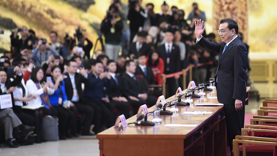 李克強(qiáng)總理會見中外記者