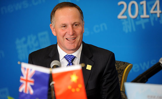 新西蘭總理約翰&middot;基同網(wǎng)民在線交流