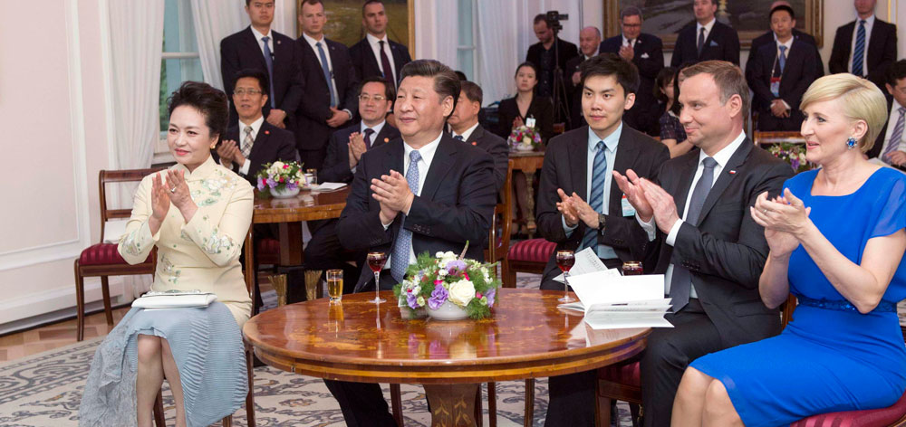 習近平同波蘭總統杜達舉行會晤