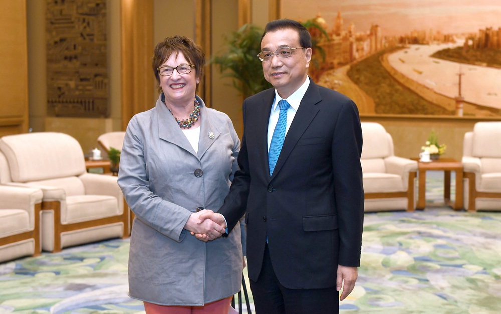 李克強(qiáng)會(huì)見德國總理特別代表、經(jīng)濟(jì)和能源部長齊普里斯