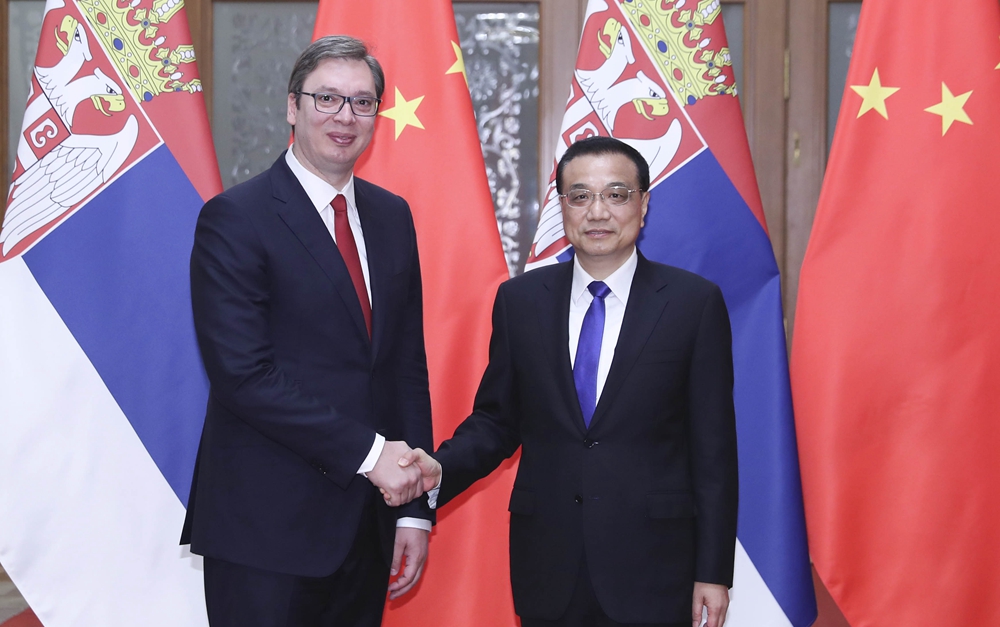 李克強(qiáng)會(huì)見塞爾維亞總理、當(dāng)選總統(tǒng)武契奇