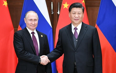 2019年4月26日：習近平同俄羅斯總統舉行會談