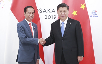 習近平會見印度尼西亞總統