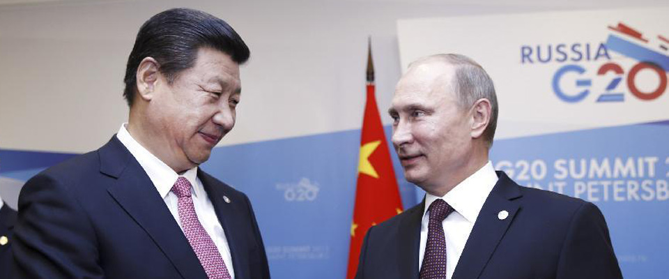 2013年9月，習近平在圣彼得堡會見普京